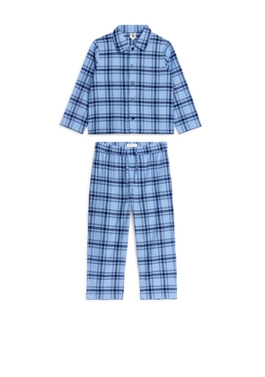 Flannel Pyjama Set - Blue