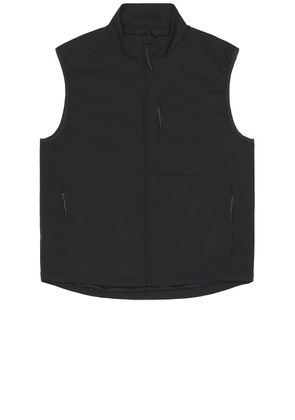 Norse Projects Birkholm Solotex Twill Vest in Black - Black. Size L (also in M, S, XL/1X).