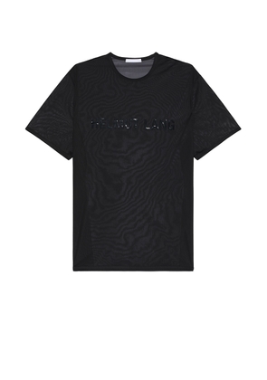 Helmut Lang Logo Chiffon T-shirt in Black - Black. Size L (also in M, S, XL/1X).