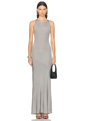 Atlein Sleeveless Long Dress in Grey - Grey. Size 34 (also in 38, 40).