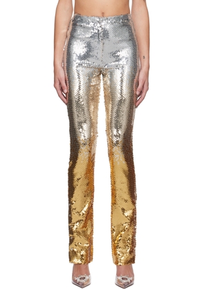 Rabanne Silver & Gold Sequin Trousers
