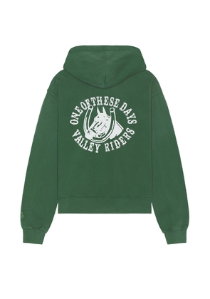 ONE OF THESE DAYS Valley Rider in Washed Forest Green - Green. Size L (also in M, S, XL/1X).