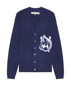 ONE OF THESE DAYS Collegiate Cardigan in Navy - Navy. Size L (also in M, S, XL/1X).