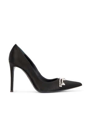 AREA Pointed Toe Pump in Nero - Black. Size 36 (also in 37, 37.5, 38.5, 39, 40, 41).