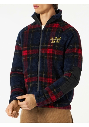 Mc2 Saint Barth Sherpa Jacket With St. Barth Bob Club Embroidery