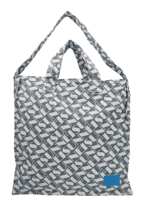 Sunnei Logo Print Denim Shopping Bag