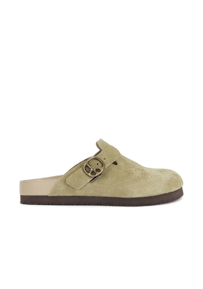 Needles Leather Clog Sandal in Taupe - Army. Size 10 (also in 11).