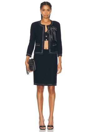 chanel Chanel Skirt & Jacket Set in Black - Black. Size 38 (also in ).