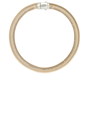 Demarson Naomi Necklace in 12k Shiny Gold & Silver - Metallic Gold. Size all.