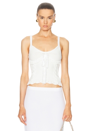 LPA Pipa Top in Ivory - Ivory. Size L (also in M, S, XL, XS).