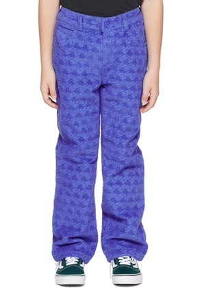 ERL Kids Blue Embossed Pants
