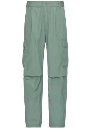 Carhartt WIP Cole Cargo Pant in Park Rinsed - Sage. Size 30x32 (also in 32x32, 34x32, 36x32).