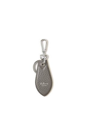 Mulberry Men's Leather Tab Keyring - Charcoal