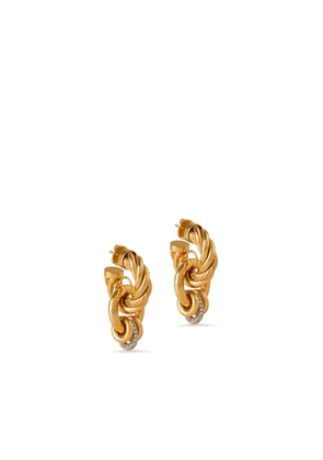 Mulberry Women's Twist Multi-hoops Earring - Gold-Crystal