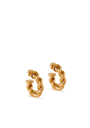 Mulberry Women's Twist Small Hoop Earrings - Gold