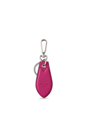 Mulberry Men's Leather Tab Keyring - Mulberry Pink