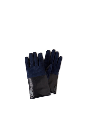 Mulberry Men's Mens Touchscreen Leather Gloves - Black-Midnight - Size 8