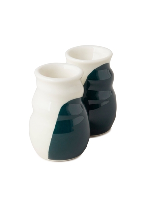 Mulberry Candle Holder Set - Porcelain-Mulb Green