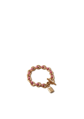 Mulberry Women's Lily Leather Chain Bracelet Medium - Geranium Pink
