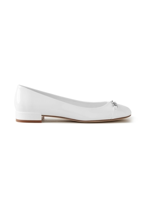 Mulberry Women's Heeled Pimlico Ballerina - White - Size 36