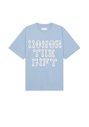 Honor The Gift Short Sleeve Tee in Blue - Baby Blue. Size L (also in S, XL).