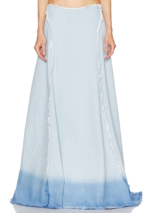 Jade Cropper Maxi Skirt in Light Blue - Blue. Size 34 (also in 36, 38, 40).