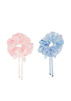 Emi Jay Darling Scrunchie Set in Perfect Pink & Baby Blue - Pink,Blue. Size all.