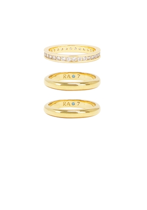 Roxanne Assoulin The Luminaries Stack Ring in Gold - Metallic Gold. Size 7 (also in ).