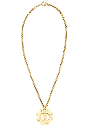 chanel Chanel Coco Mark Comet Necklace in Gold - Metallic Gold. Size all.