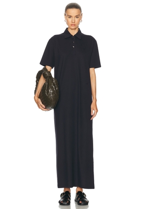 Bottega Veneta Polo Maxi Dress in Dark Night - Navy. Size XS (also in S).
