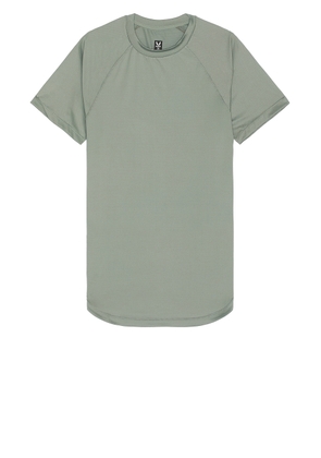 ASRV Aerosilver Established Tee in Sage - Green. Size L (also in M, S, XL/1X).
