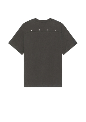 ASRV Supima Oversized Tee in Space Grey - Grey. Size L (also in M, S, XL/1X).