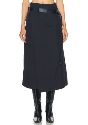 Helmut Lang Trench Skirt in Navy - Navy. Size 0 (also in 2, 4, 6, 8).