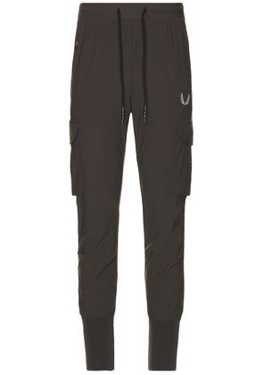 ASRV Tetra Lite Cargo High Rib Jogger in Space Grey - Charcoal. Size L (also in M, S, XL/1X).