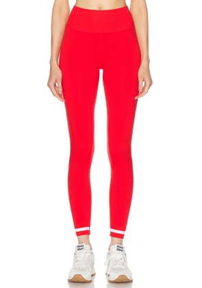 THE UPSIDE Form Seamless 25 in Midi Pant in Red - Red. Size L (also in M, S, XS).