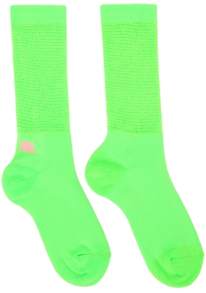 ERL Green Open Knit Socks