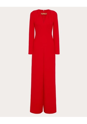 Valentino CADY COUTURE VLOGO CHAIN JUMPSUIT Woman RED 38