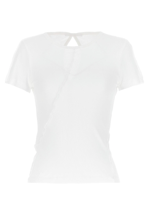 Helmut Lang Cut-Out Ribbed T-Shirt