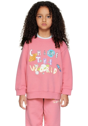 Kids Worldwide Kids Pink 'Change The World' Sweatshirt