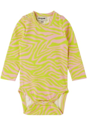 Wildkind Baby Pink & Green Lizzie Bodysuit