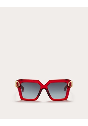 Valentino OVERSIZED BUTTERFLY ACETATE FRAME V-UNO Woman RED 55