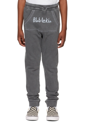 BlabLakia Kids Grey Logo Lounge Pants