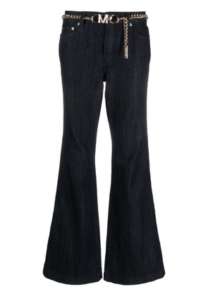 Michael Michael Kors Flare Chain Belt Denim Jeans