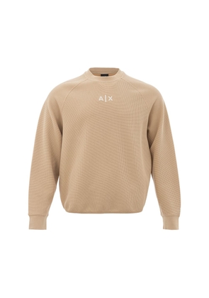 Armani Exchange Beige Cotton Sweater for Men - M