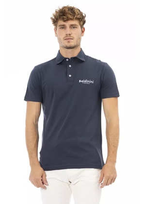 Baldinini trend Blue Cotton Polo Shirt - S