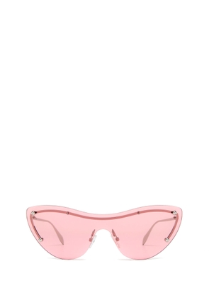Alexander Mcqueen Eyewear Am0413S Silver Sunglasses