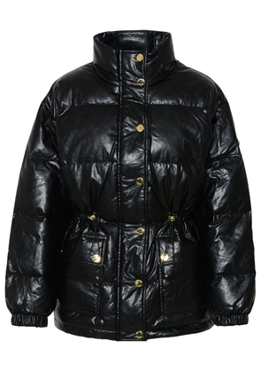 Michael Michael Kors Black Polyurethane Jacket