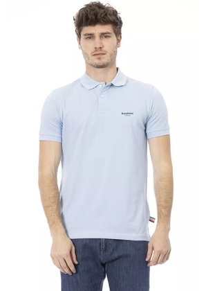 Baldinini Trend Light-blue Cotton Polo Shirt - XL