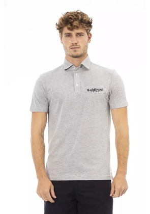 Baldinini trend Gray Cotton Polo Shirt - S