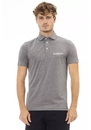 Baldinini trend Gray Cotton Polo Shirt - M
